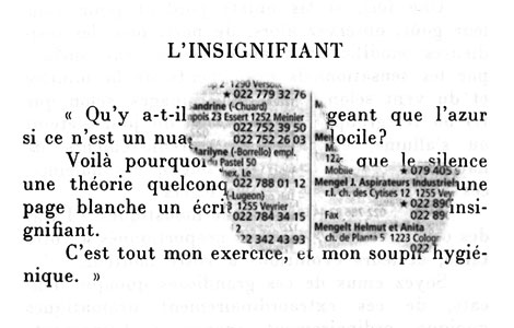 Lorenzo Menoud, po&egrave;me &agrave; valeur ajout&eacute;e