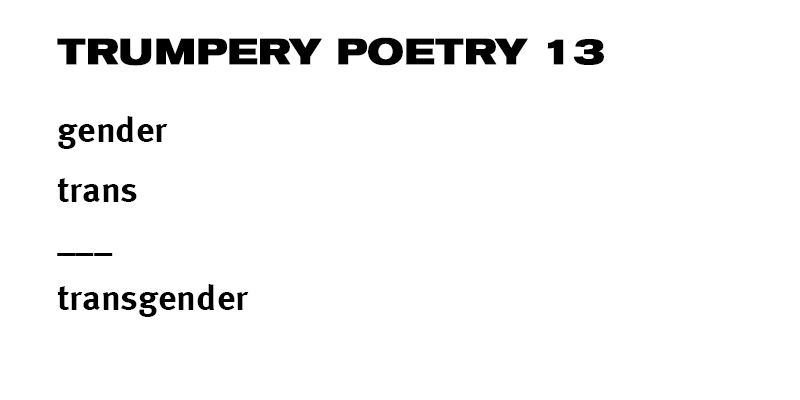 trumpery poetry